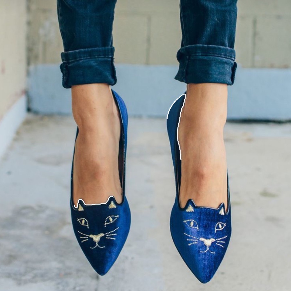 Charlotte Olympia Mid Century Kitty Flats - New in Box - Sz. 41 - Picture 5 of 11